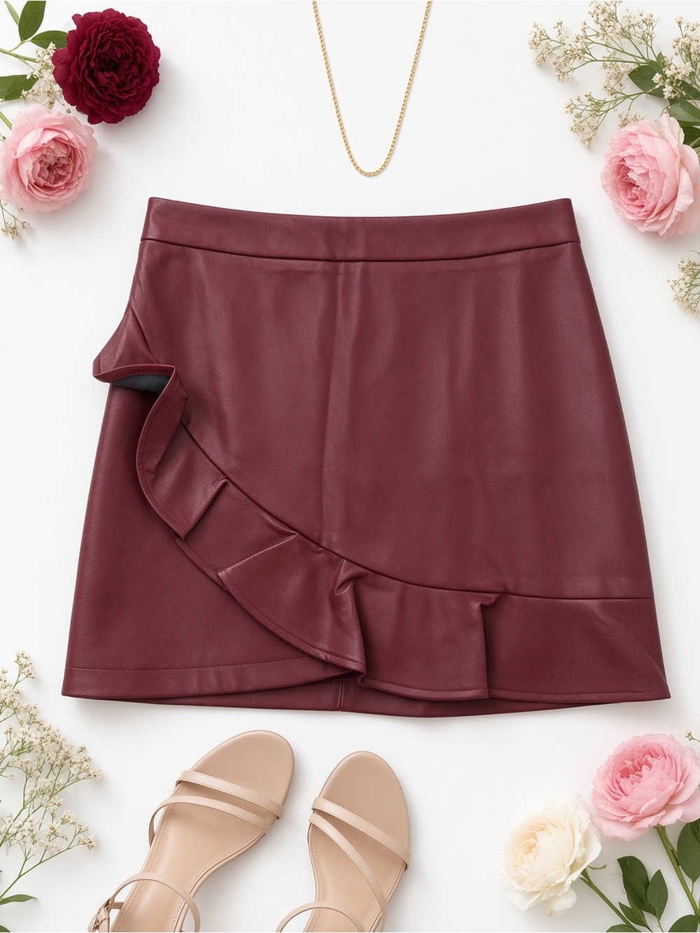 RUFFLE MINI SKIRT